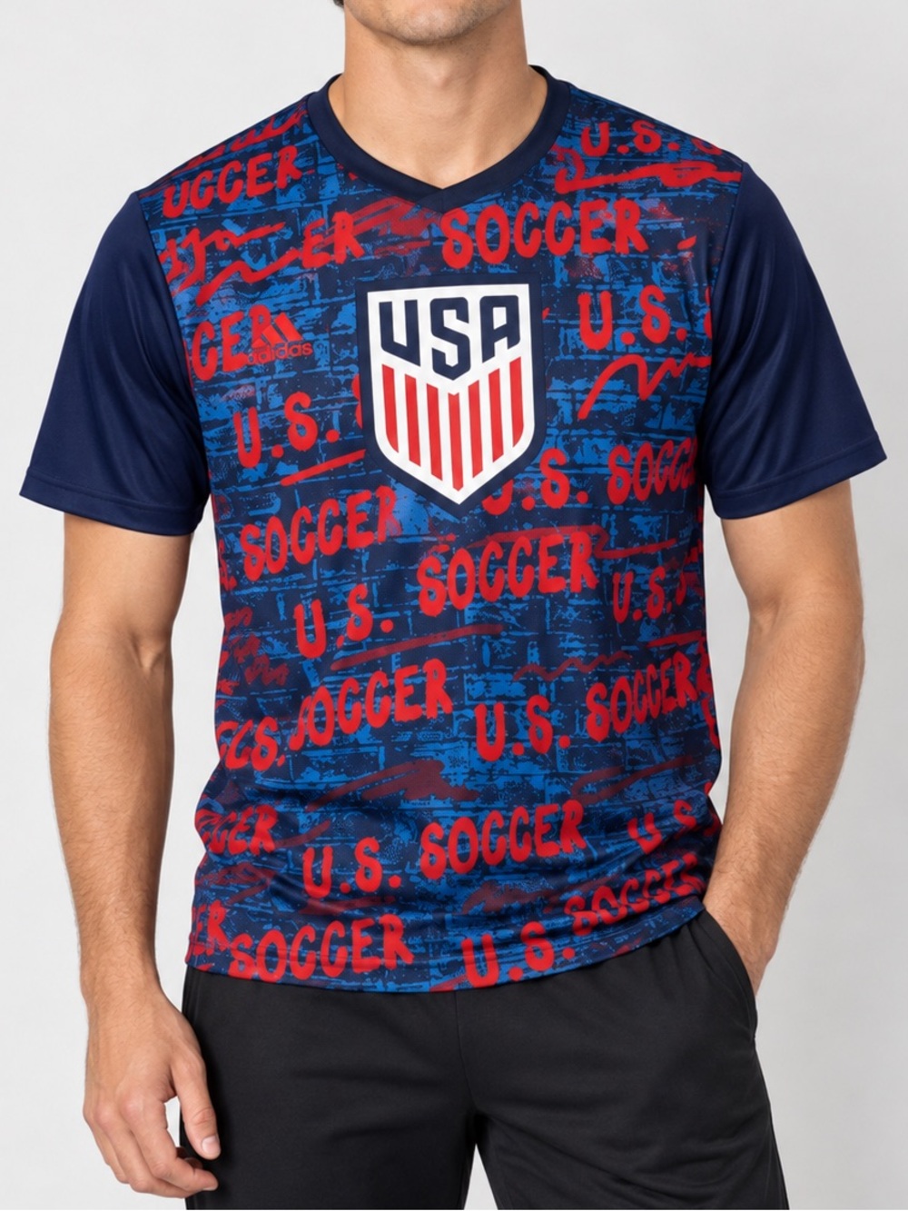 NEW FIFA US Soccer Jersey Men’s Large USA Graffiti National Team USMNT Football